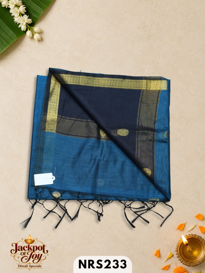 chanderi inspired maheswari saree