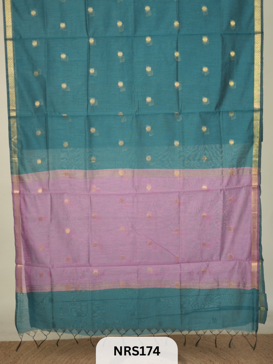 CHANDERI INSPIRED MAHESWARI SAREE