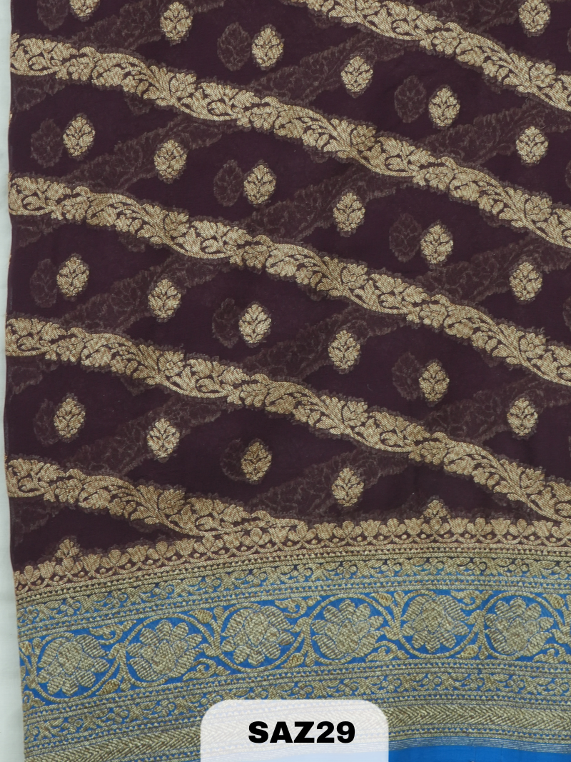 BANARAS ANTI KHADI GEORGET SAREE