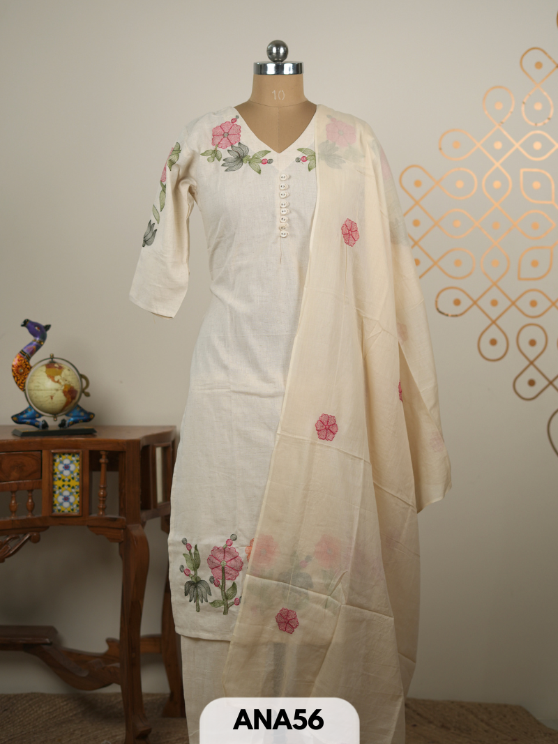 KHADI COTTON 3 PCS SALWAR SET