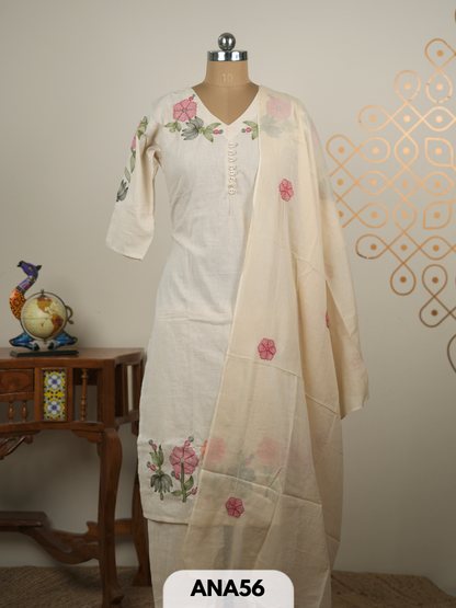 KHADI COTTON 3 PCS SALWAR SET