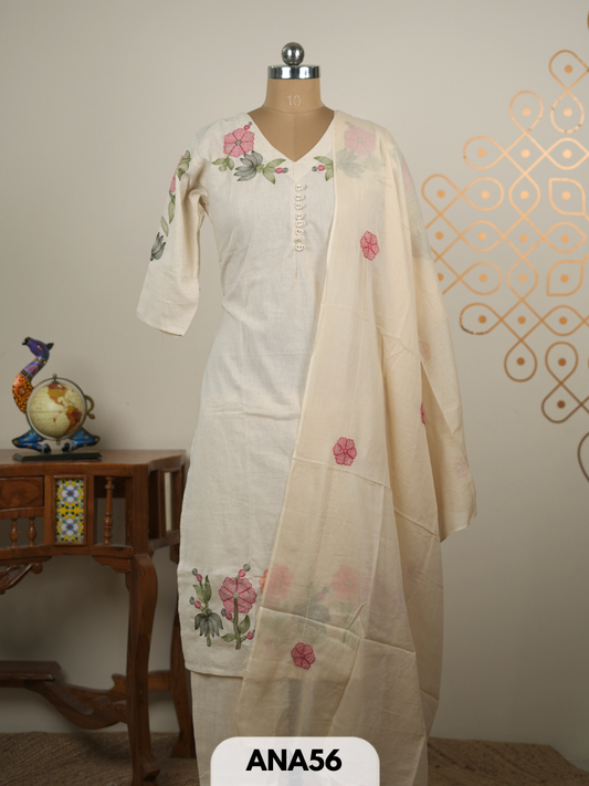 KHADI COTTON 3 PCS SALWAR SET
