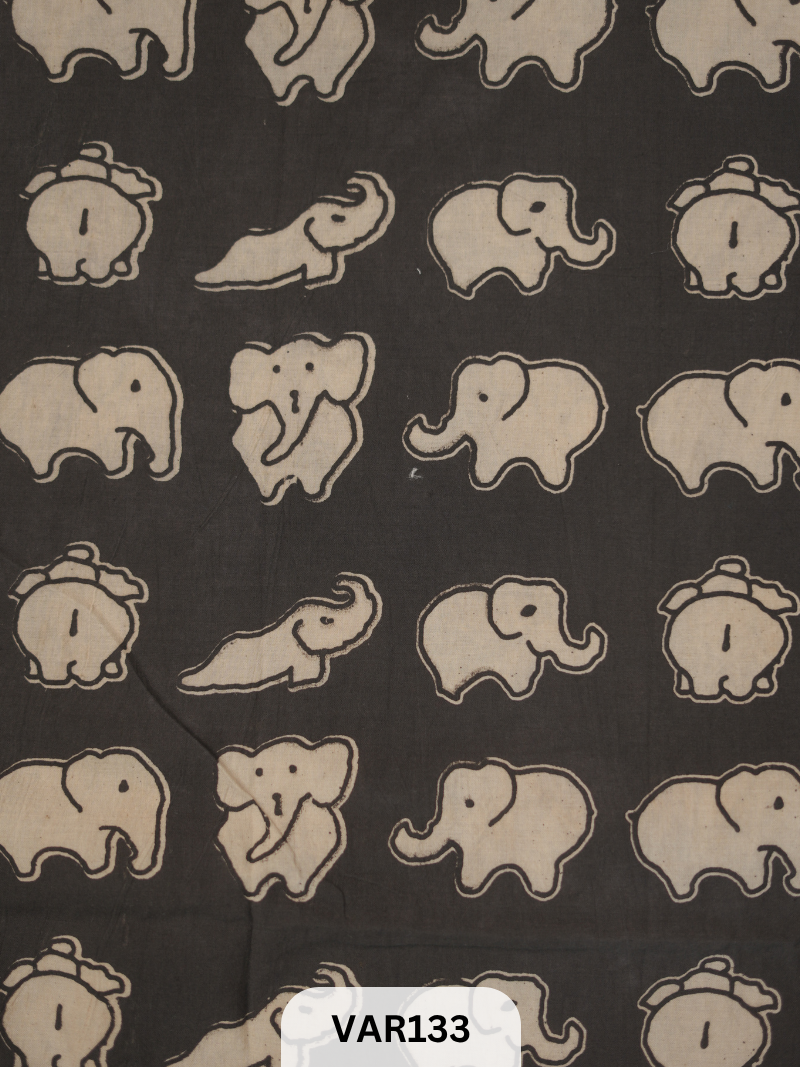 KALAMKARI HANDBLOCK PRINT- FABRIC -1mtr