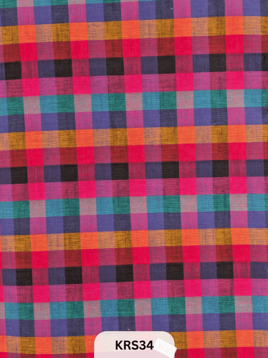 MADRAS KATTAM FABRIC-1 MTR