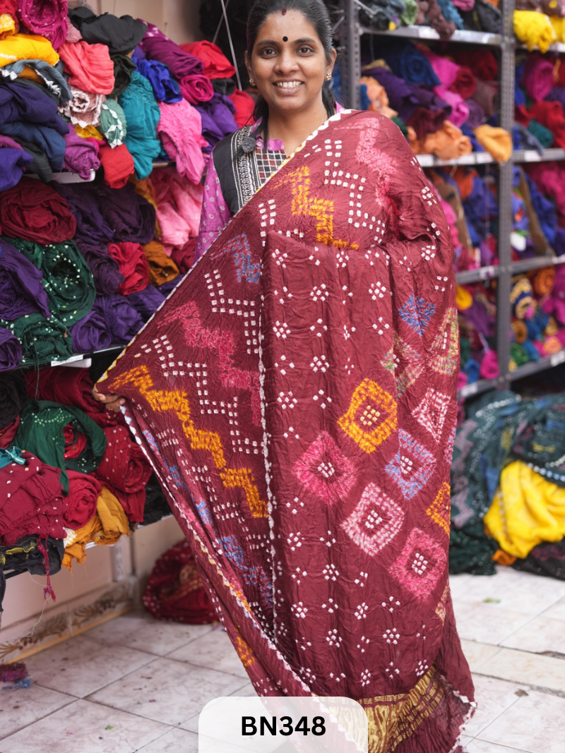 SEMI GAJI - NEW SHIBORI MULTI COLOUR