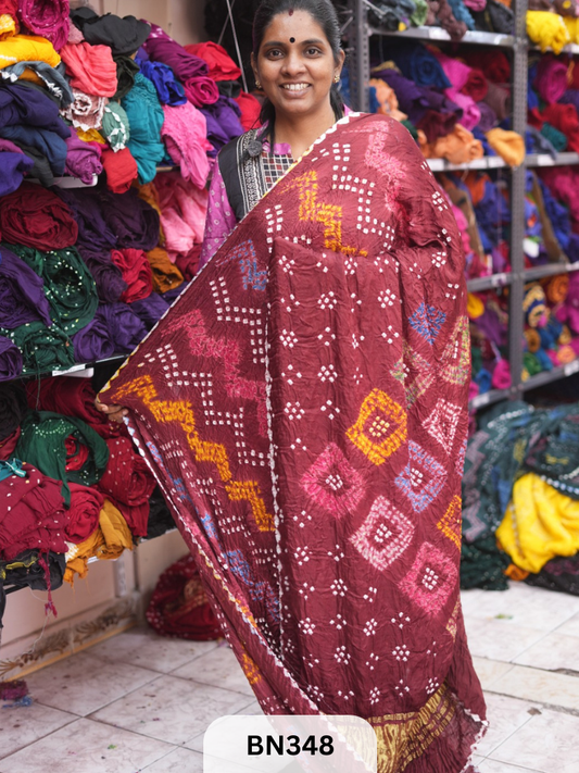 SEMI GAJI - NEW SHIBORI MULTI COLOUR