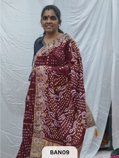 BANDHANI DESIGNER WORK WITH LAGDI PALLU