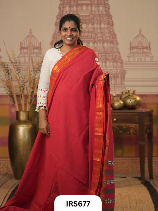 Chettinadu Saree With Barmer Aplique Work