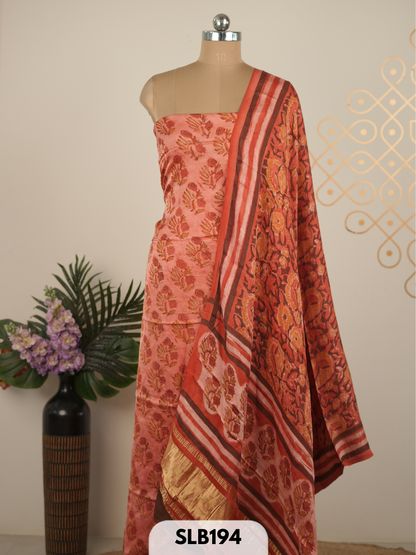 NASHPAL MODAL AJRAKH PRINT 3 PCS SALWAR SET