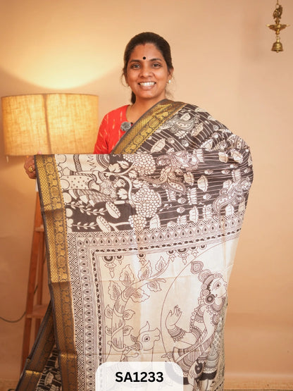 Kalamkari Chennuri Silk saree