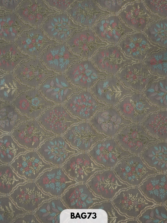 banaras alfi zari fabric -1 mtr