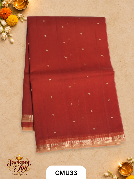 Banarasi Kora Organza Pure Handloom Saree