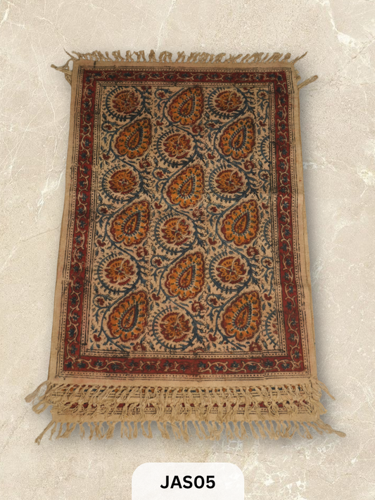 KALAMKARI PRINT FLOOR MAT (2X3 FEET)