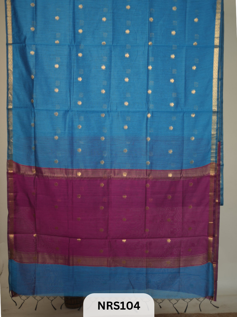 CHANDERI INSPIRED MAHESWARI SAREE