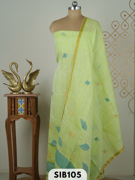 JAMDHANI LINEN TOP WITH DUPATTA