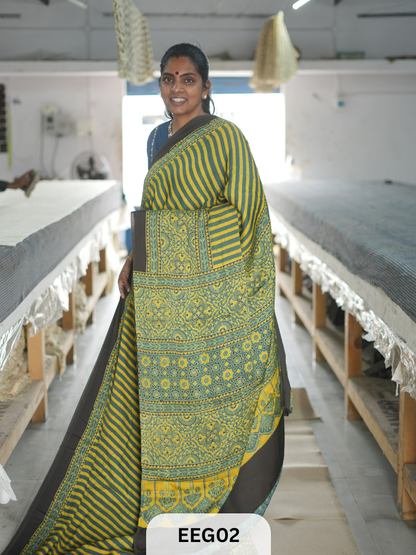 AJRAKH MODAL SAREE