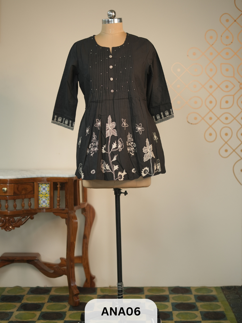 PLEATED KURTI TOP