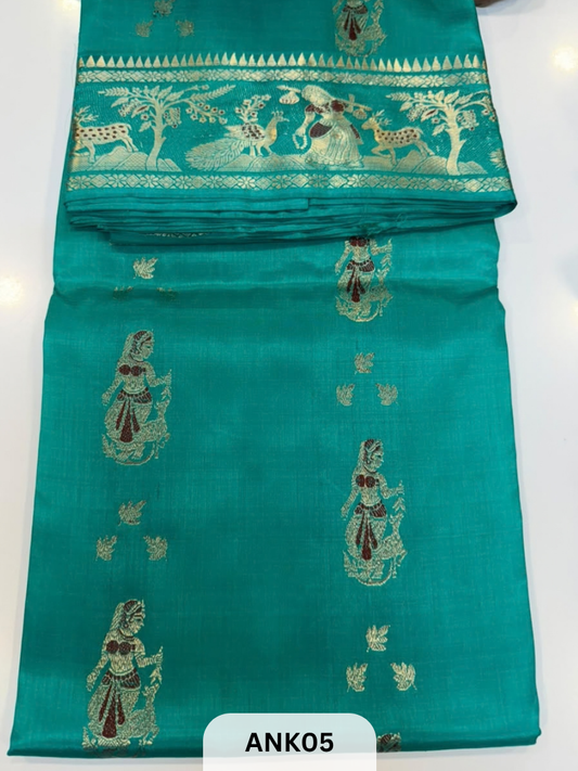 Pure Handloom baluchari Silk Saree