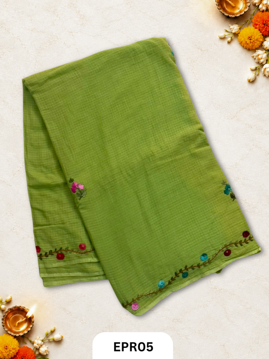 Kota Cotton With Embroidery Lambani Saree
