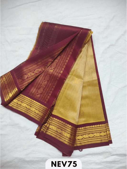 KORVAI BODY BUTTA WITH RICH PALLU SAREE - HANDLOOM