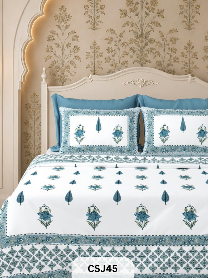 Tulip BedSheets With 2 Pillow Covers 102*108