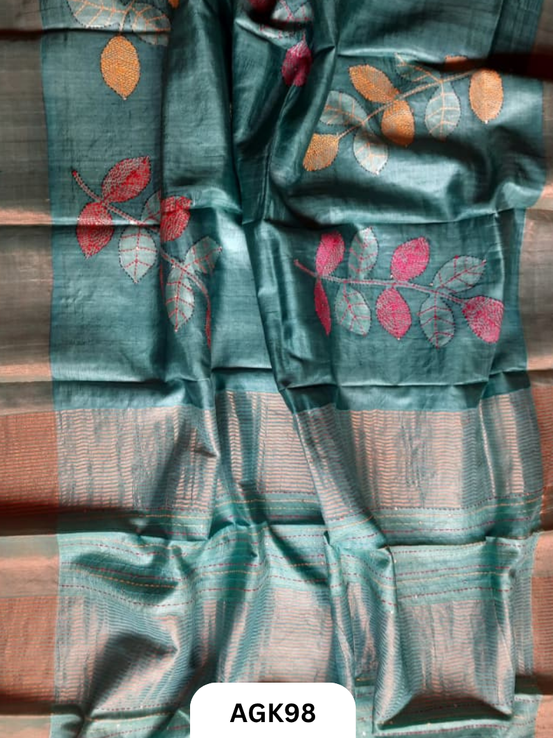 Gaachi by Nethi Tassar – Hand Block & Screen Print Saree with Blouse Piece