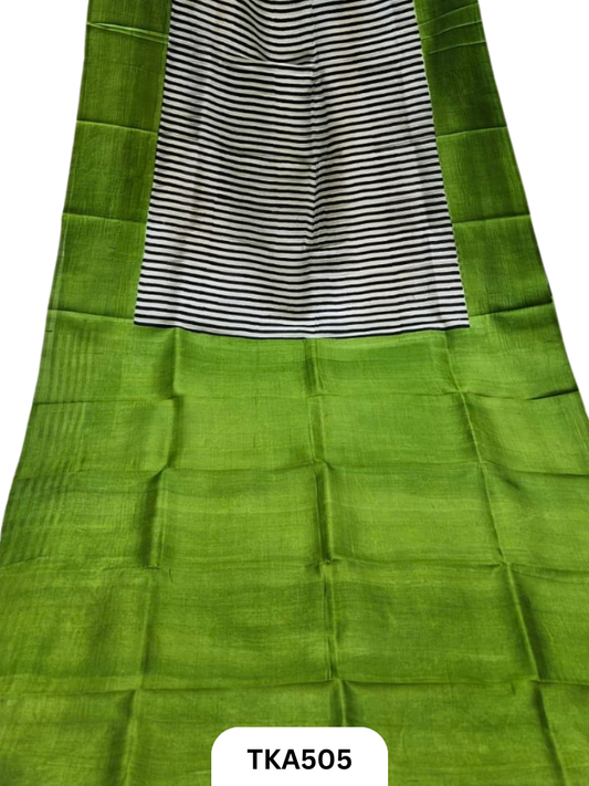 Murshidabad Silk Block Printing Saree