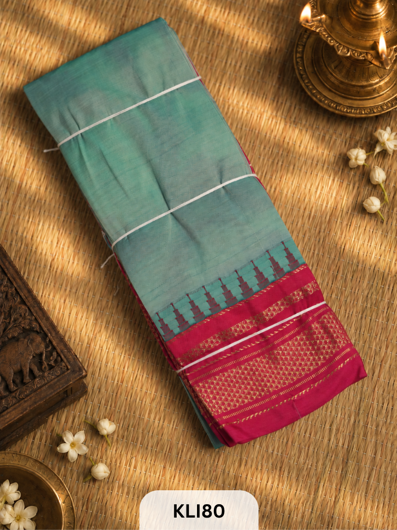 ILKAL POCHAMPALLY TOPI BORDER SAREE