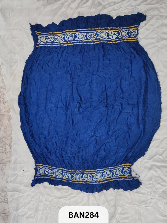 SEMI GAJI  BHANDHEJ BLOUSE-1 MTR