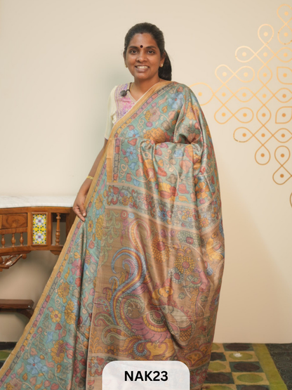 SEMI  PENKALAMKARI SAREE