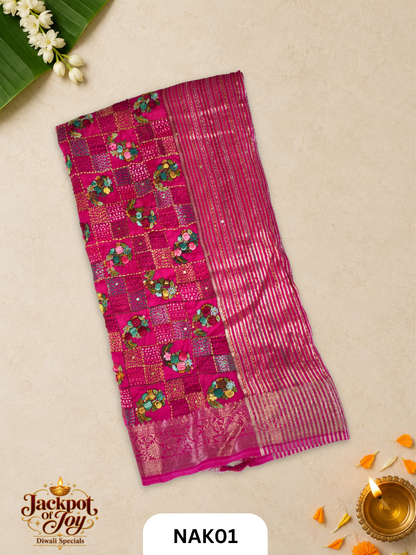 Pure Banarasi Crepe Sarees