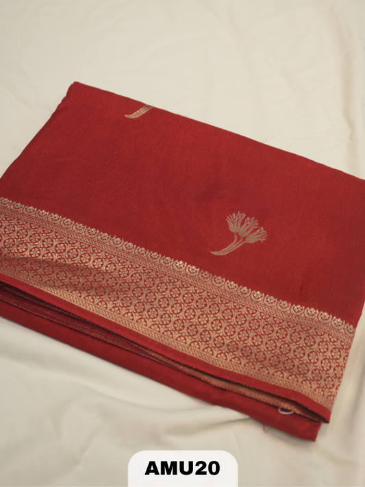 RUSSIAN SILK SAREE WITH BORDER