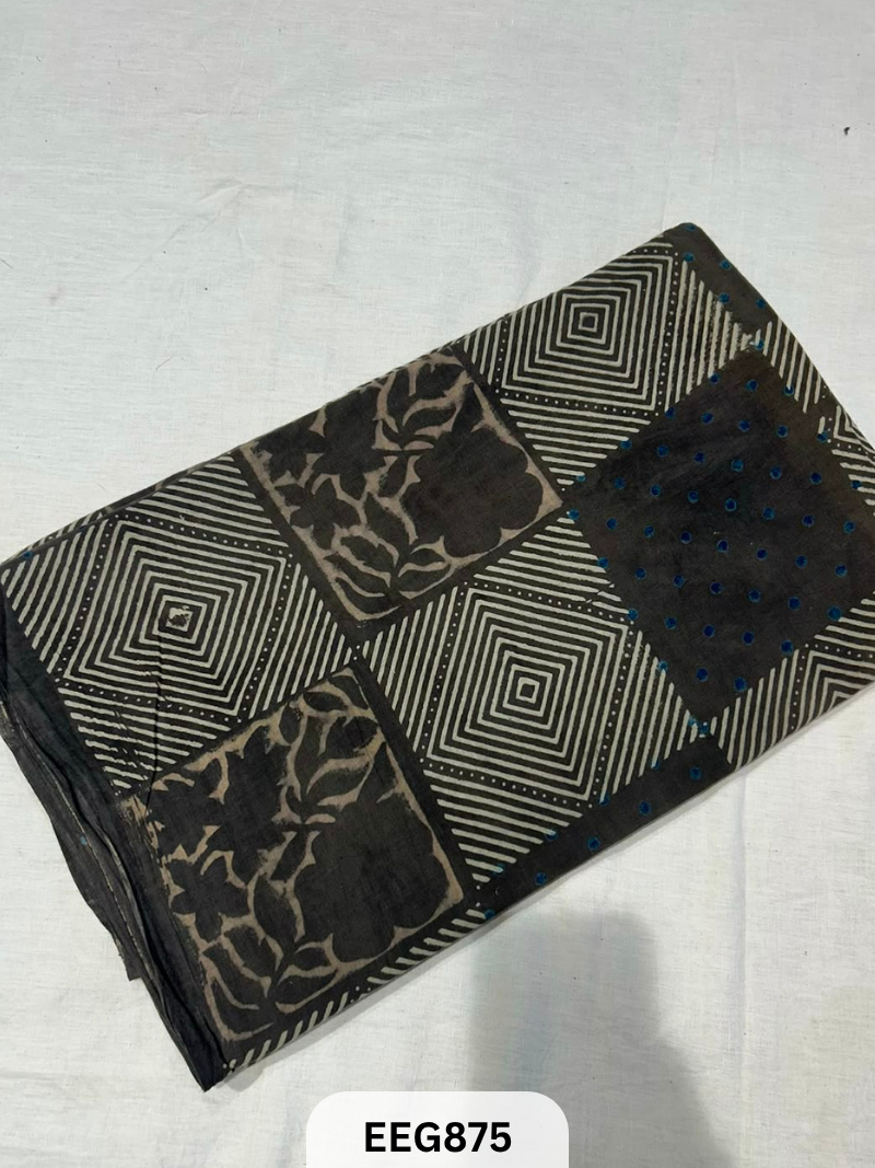 COTTON AJRAKH FABRIC-1MTR
