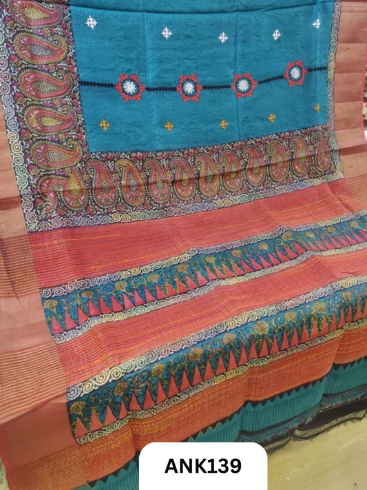 Pure Handloom baluchari Silk Saree