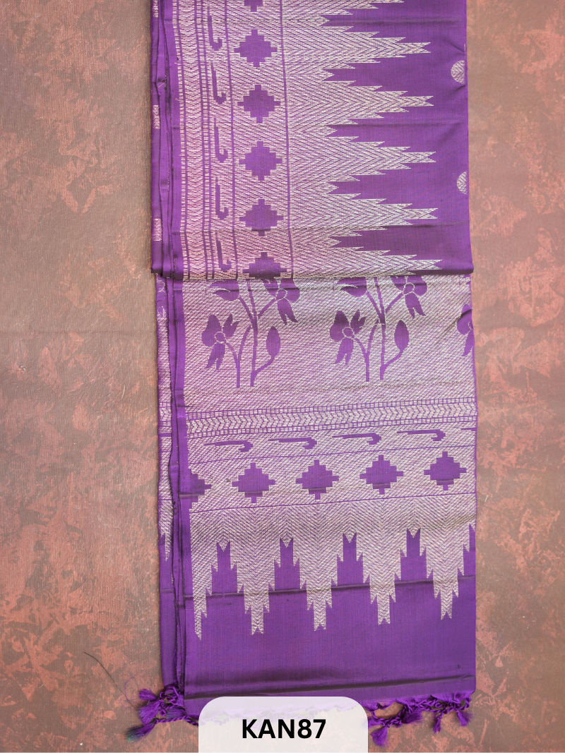 KANCHIPURAM HANDLOOM PURE SOFT SILK