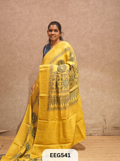 AJRAKH DOLA SILK SAREE
