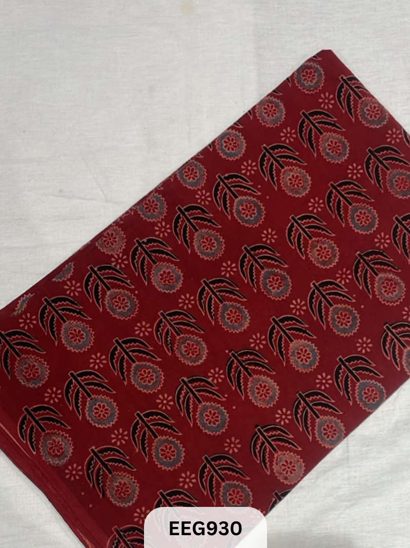 COTTON AJRAKH FABRIC-1MTR