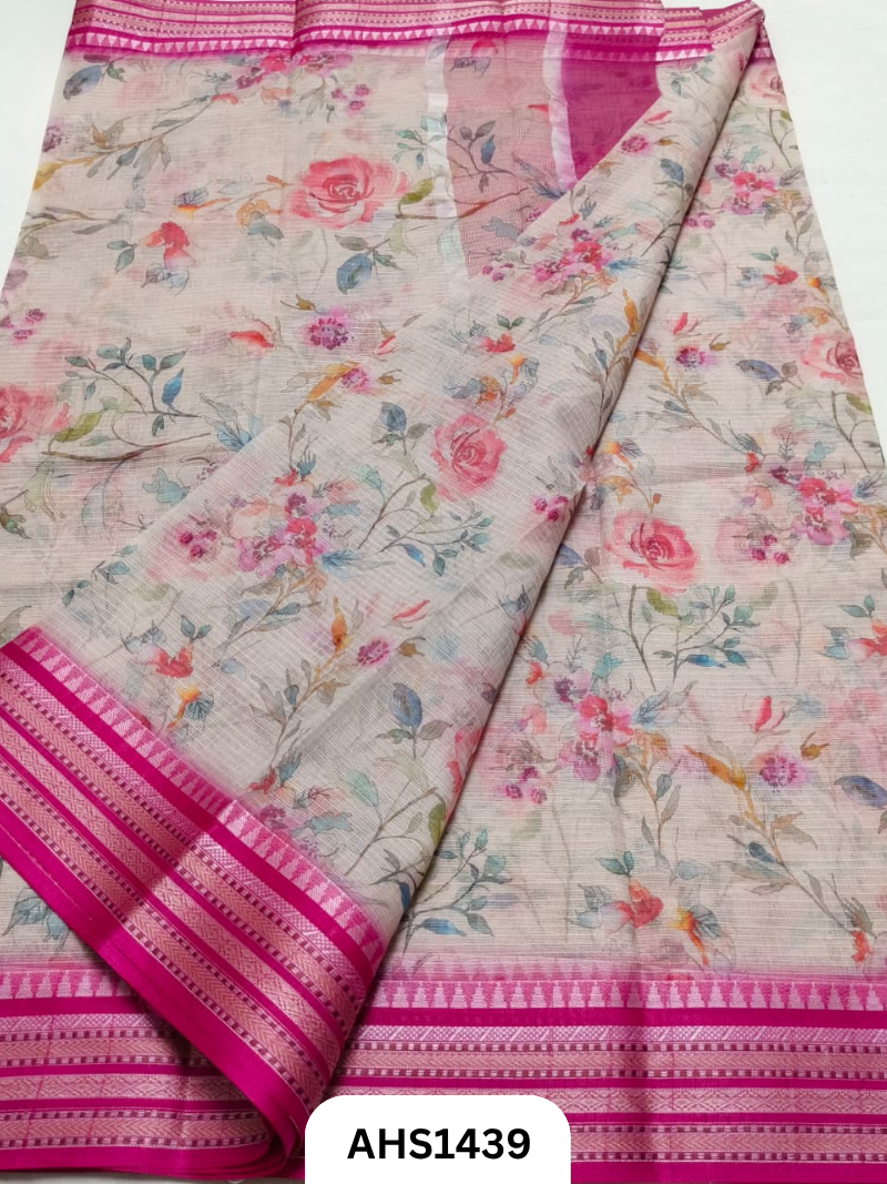 Pure Kota Cotton Digital Print Saree