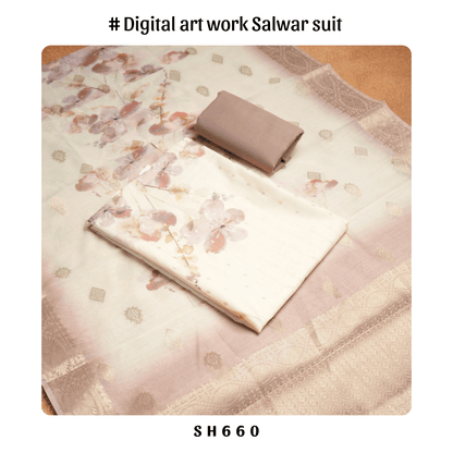 Digital art work salwar suit