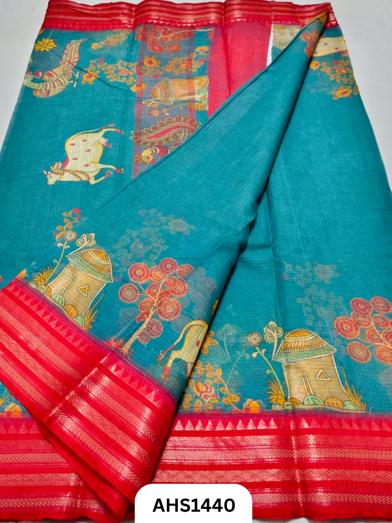 Pure Kota Cotton Digital Print Saree