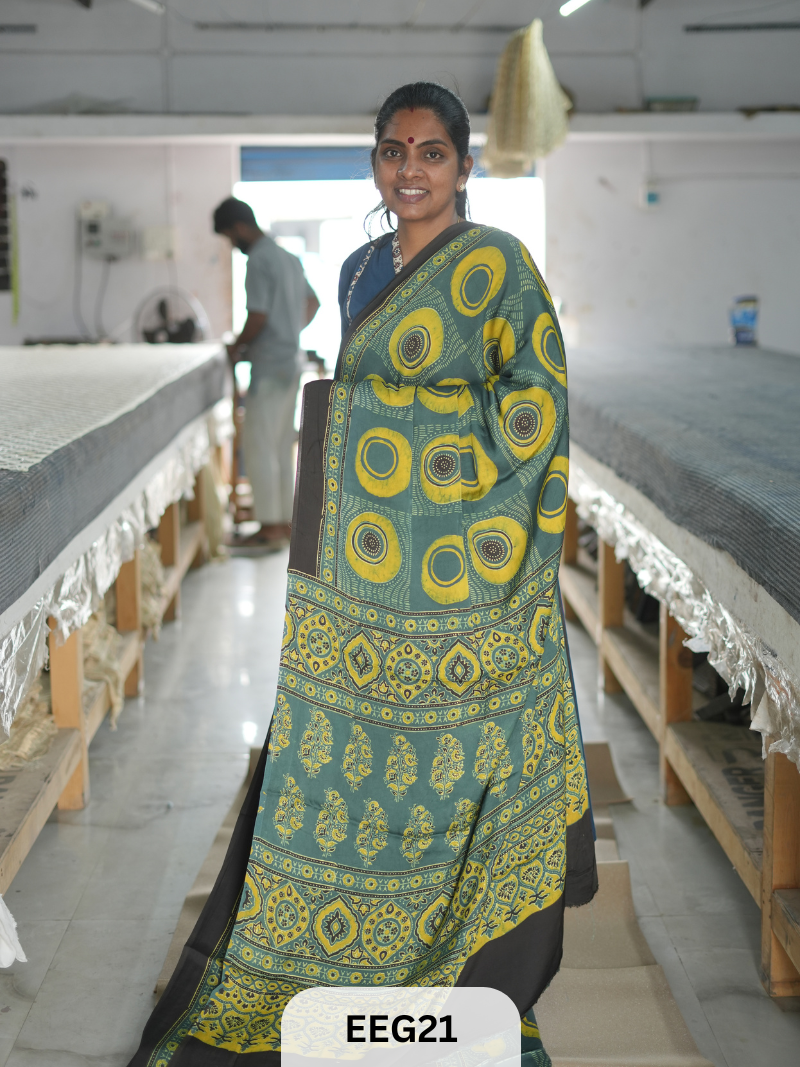 AJRAKH MODAL SAREE