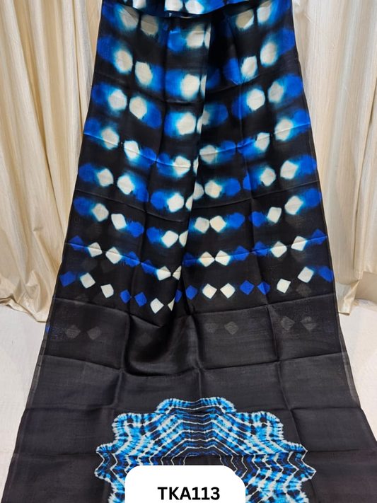 Pure Bishnupuri Silk - Shibori work saree