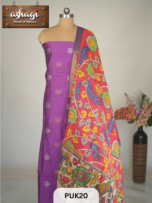 PENKALAMKARI SALWAR SUIT - 2PCS