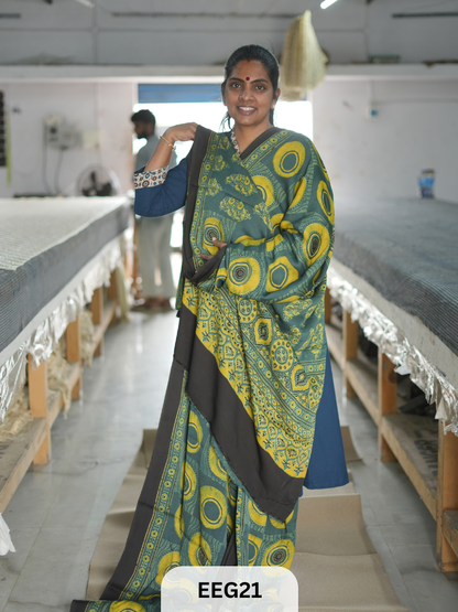 AJRAKH MODAL SAREE