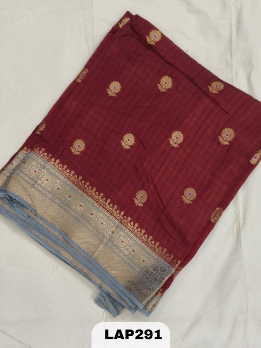 Banaras kora dupion silk saree