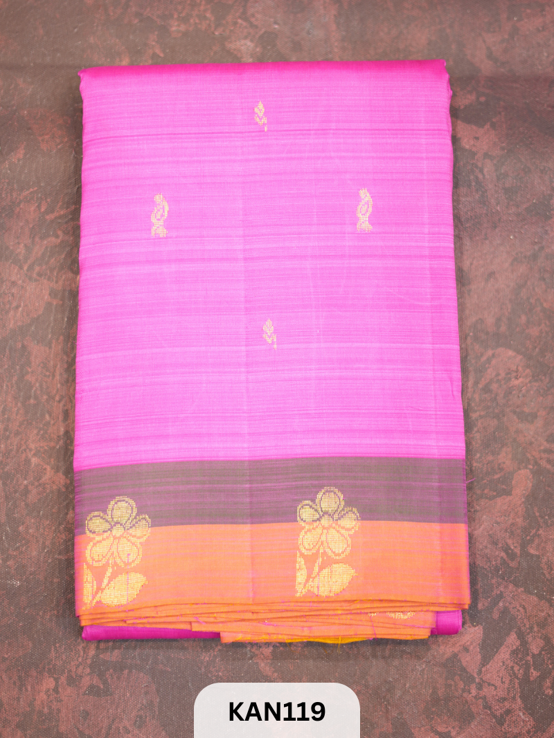 KANCHIPURAM BUTTA BORDER SAREE