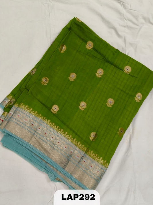 Banaras kora dupion silk saree