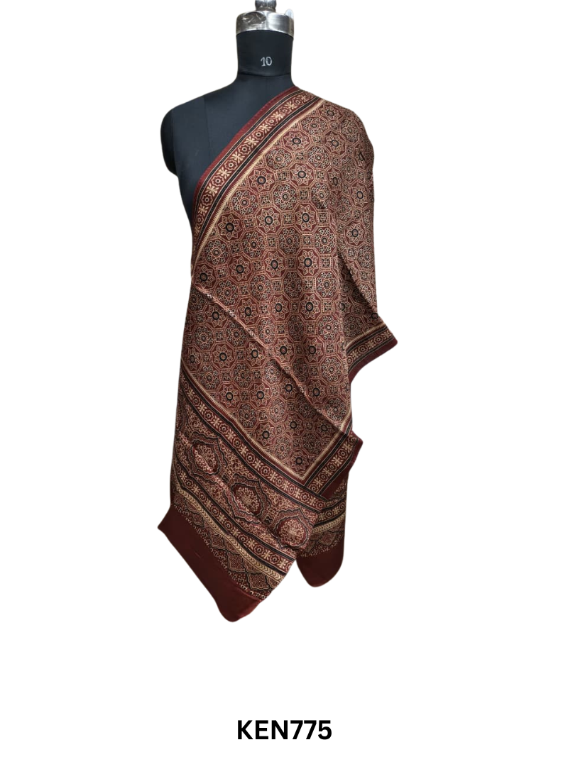 MASHRUSILK VEGETABLE DYE STOLES - LENGTH 2.15 MTR WIDTH 22