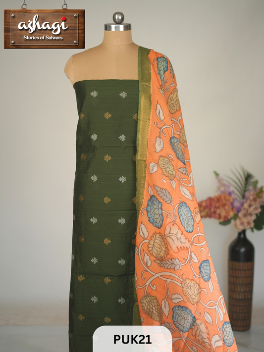 PENKALAMKARI SALWAR SUIT - 2PCS