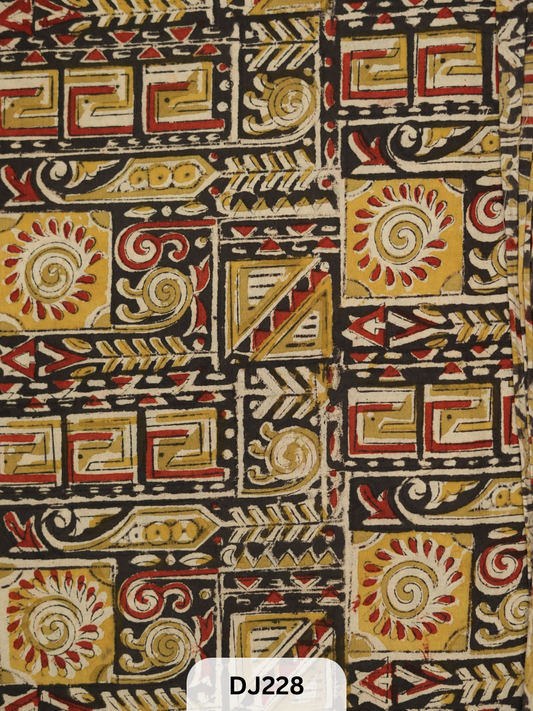 Kalamkari Hand printed - Fabric -1mtr